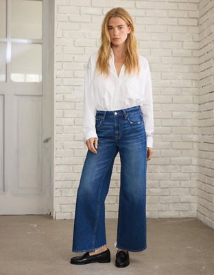 AE Strigid Super High-Waisted Baggy Wide-Leg Ankle Jean