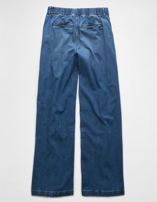 AE Stretch Super High-Waisted Wide-Leg Trouser Jean