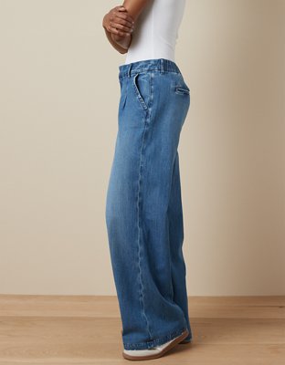 AE Stretch Super High-Waisted Wide-Leg Trouser Jean