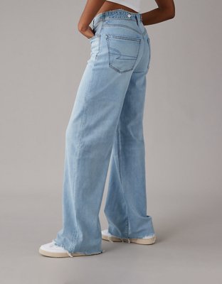 AE Dreamy Drape Woven Super High-Waisted Baggy Wide-Leg Pant