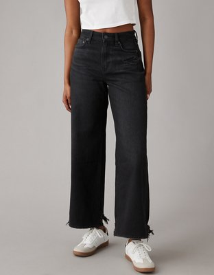 Buy DENIM UNCLE Men Wide Leg 6 Pocket Cargo Denim Jeans (28, Black) at