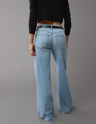 AE Dreamy Drape Stretch Low-Rise Baggy Wide-Leg Jean