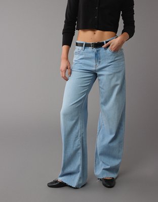 AE Dreamy Drape Stretch Low-Rise Baggy Wide-Leg Jean