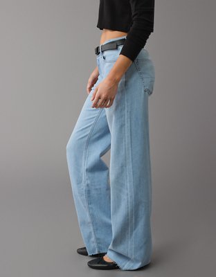 AE Dreamy Drape Stretch Low-Rise Baggy Wide-Leg Jean