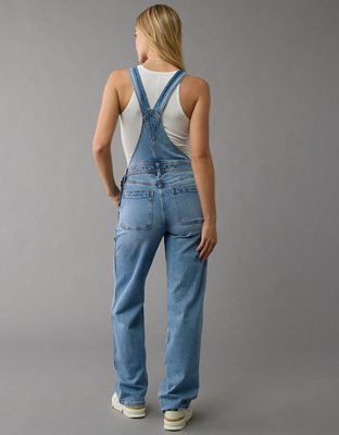 Женские джинсы American Eagle AE Stretch Stovepipe Denim Overall — фото 2