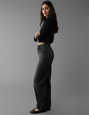 AE Strigid Super High-Waisted Baggy Straight Jean