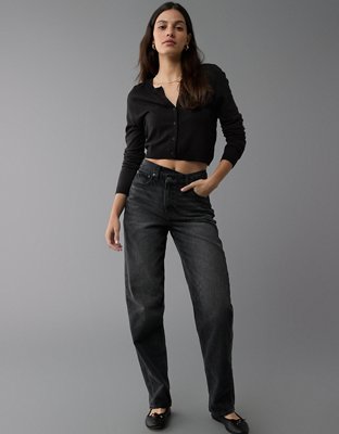 Extra high waisted black jeans hotsell