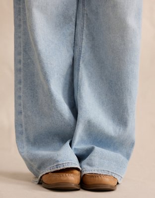 AE Dreamy Drape Stretch Super High-Waisted Baggy Wide-Leg Jean