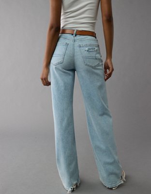 AE Dreamy Drape Stretch Super High-Waisted Baggy Wide-Leg Jean