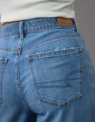 AE Dreamy Drape Stretch Super High-Waisted Baggy Wide-Leg Jean