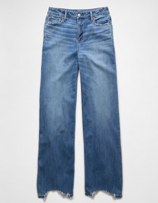 AE Dreamy Drape Stretch Super High-Waisted Baggy Wide-Leg Jean