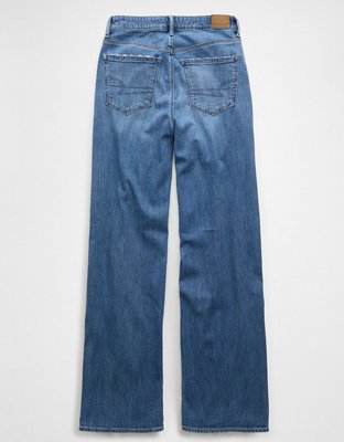 AE Dreamy Drape Stretch Super High-Waisted Baggy Wide-Leg Jean