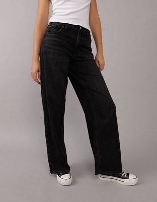 Wide high ankle jeans sales
