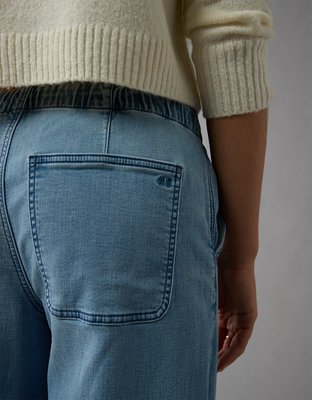 Женские джинсы American Eagle AE Dreamy Drape Cozy Low-Rise Baggy Wide-Leg Jean — фото 2