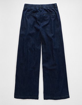 AE Stretch Super High-Waisted Ultra Wide-Leg Trouser Jean