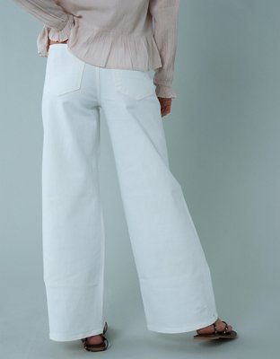AE Strigid Wide-Leg Jean Holgado Cintura Super Alta