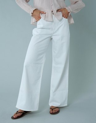 AE Strigid Wide-Leg Jean Holgado Cintura Super Alta