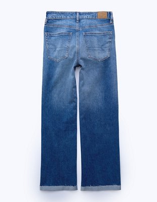 AE Super High-Waisted Baggy Wide-Leg Jean con drapeado de ensueño