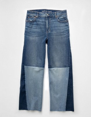 AE Stretch Super High-Waisted Baggy Wide-Leg Jean