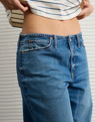 AE Dreamy Drape Strigid Low-Rise Baggy Wide-Leg Jean