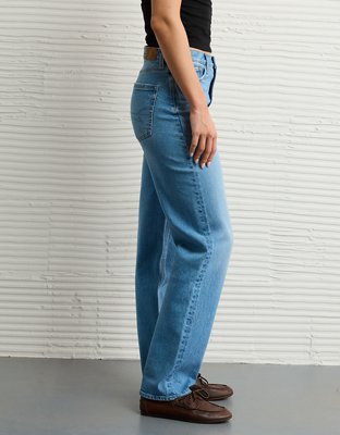 AE Strigid Super High-Waisted Baggy Straight Jean