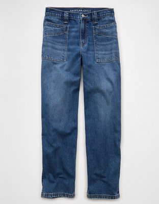 AE Strigid Super High-Waisted Baggy Straight Jean