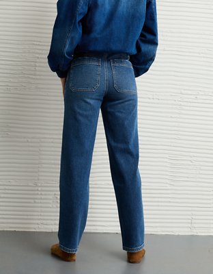 AE Strigid Super High-Waisted Baggy Straight Jean