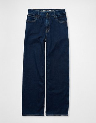 AE Dreamy Stretch Super High-Waisted Wide-Leg Jean Drapeado Holgado