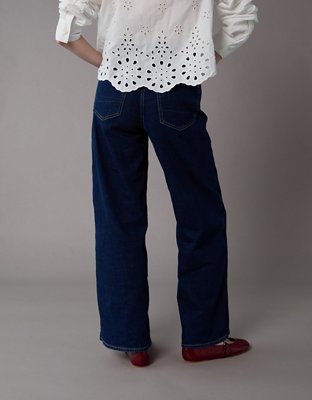 AE Dreamy Drapey Stretch Super High-Waisted Baggy Wide-Leg Jean