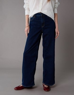 AE Dreamy Drapey Stretch Super High-Waisted Baggy Wide-Leg Jean