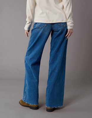 AE Dreamy Drapey Stretch Super High-Waisted Baggy Wide-Leg Jean