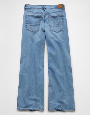 AE Stretch Patchwork Low-Rise Ultra Wide-Leg Jean