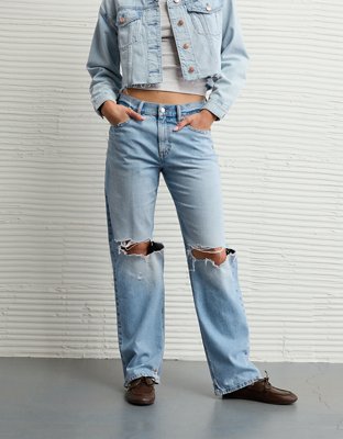 AE Strigid Ripped Low-Rise Ex-Boyfriend Jean