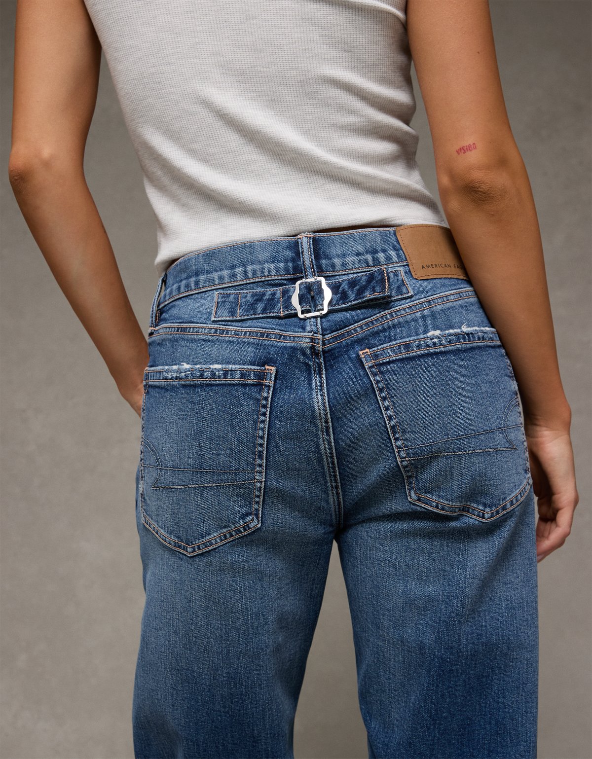 AE Strigid Low-Rise Baggy Straight Jean - image 2