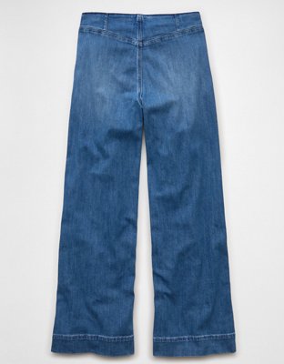 AE Dreamy Drapey Stretch Super High-Waisted Baggy Wide-Leg Jean