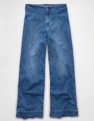 AE Dreamy Drapey Stretch Super High-Waisted Baggy Wide-Leg Jean