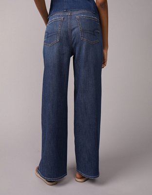 AE Dreamy Drapey Stretch Super High-Waisted Baggy Wide-Leg Jean