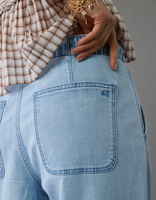 AE Stretch Low-Rise Ultra Wide-Leg Pull-On Jean