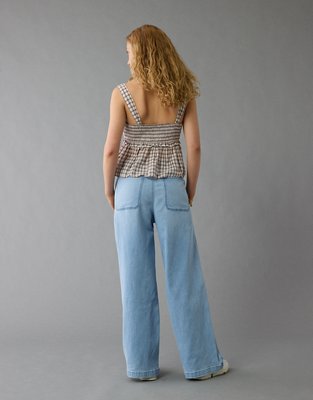 AE Stretch Low-Rise Ultra Wide-Leg Pull-On Jean