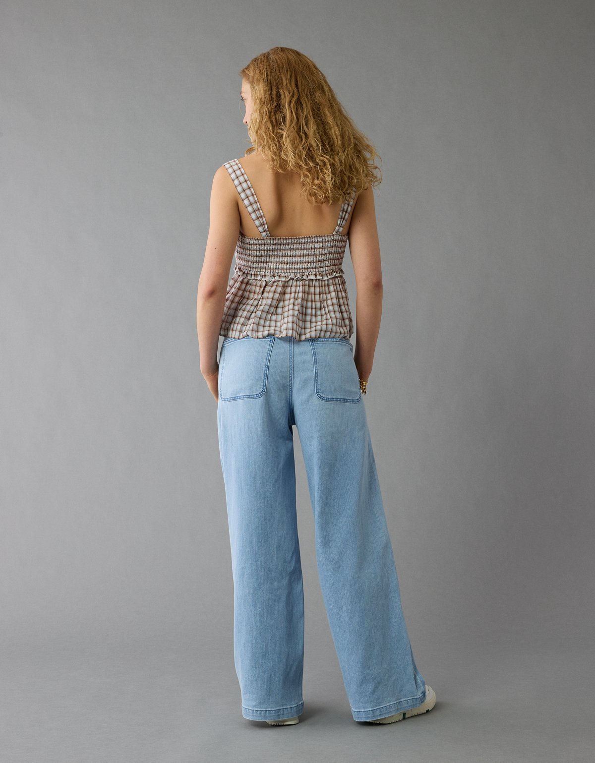 AE Dreamy Drape Low-Rise Ultra Wide-Leg Pull-On Jean - image 2