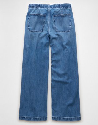 AE Stretch Low-Rise Ultra Wide-Leg Pull-On Jean