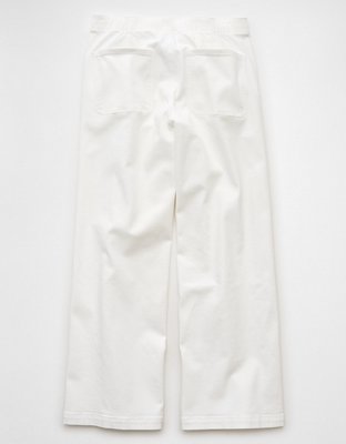 Jean à ceinture élastique à jambe très large et taille basse extensible AE