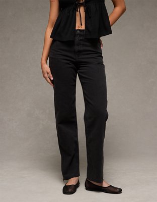 AE Strigid Super High-Waisted Baggy Straight Jean