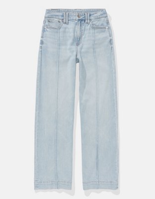 SotRong Jean Ample Taille Haute élastique - Coupe Palazzo, Jambes Larges, Contrôle Du Ventre, Denim Extensible - 4
