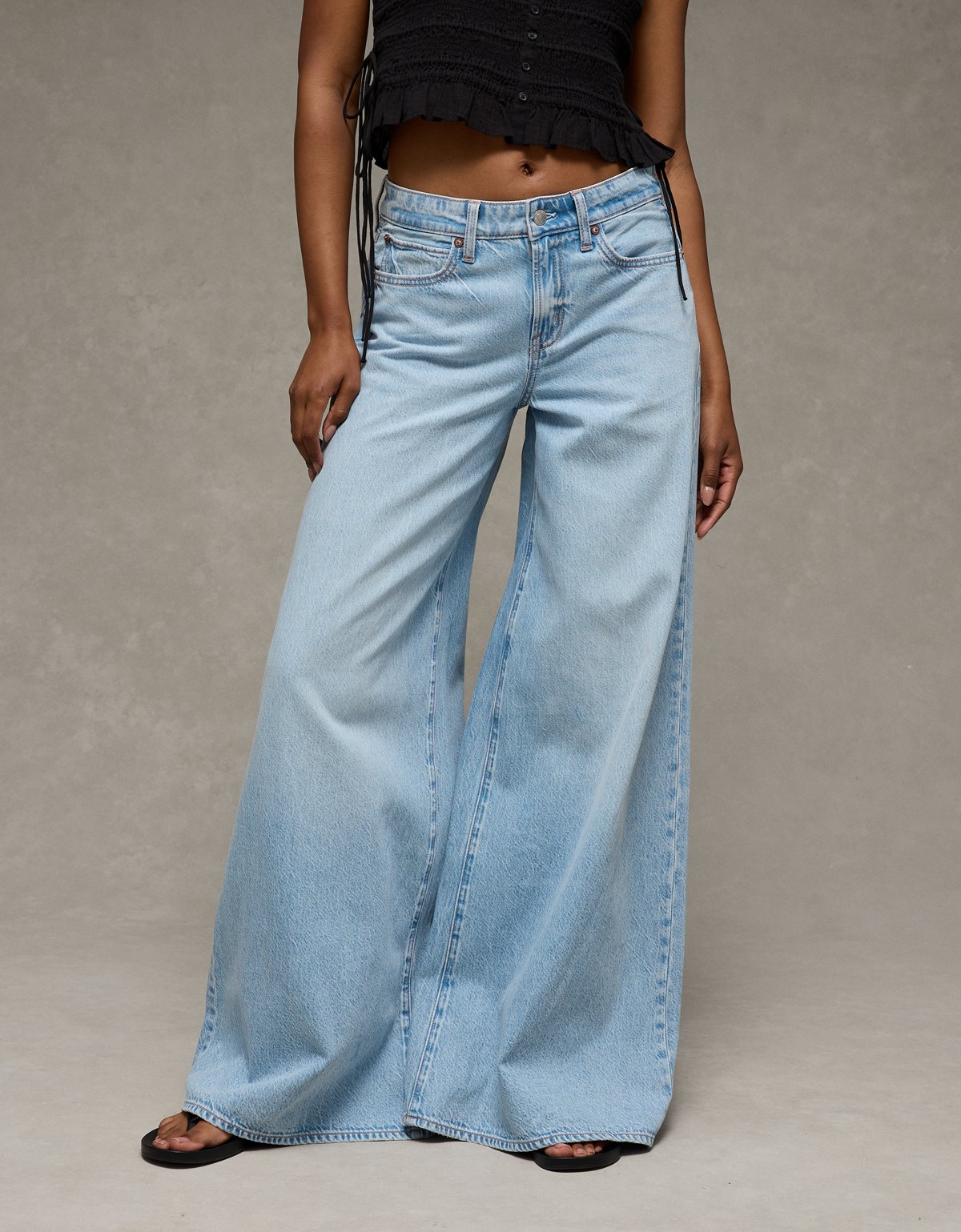 AE Dreamy Drape Strigid A-Line Fit Jean - image 2