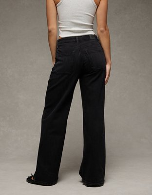 AE Dreamy Drape Stretch Super High-Waisted Baggy Wide-Leg Jean