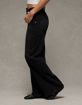 AE Dreamy Drape Stretch Super High-Waisted Baggy Wide-Leg Jean