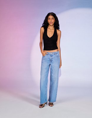 AE Stretch High-Waisted Stovepipe Jean