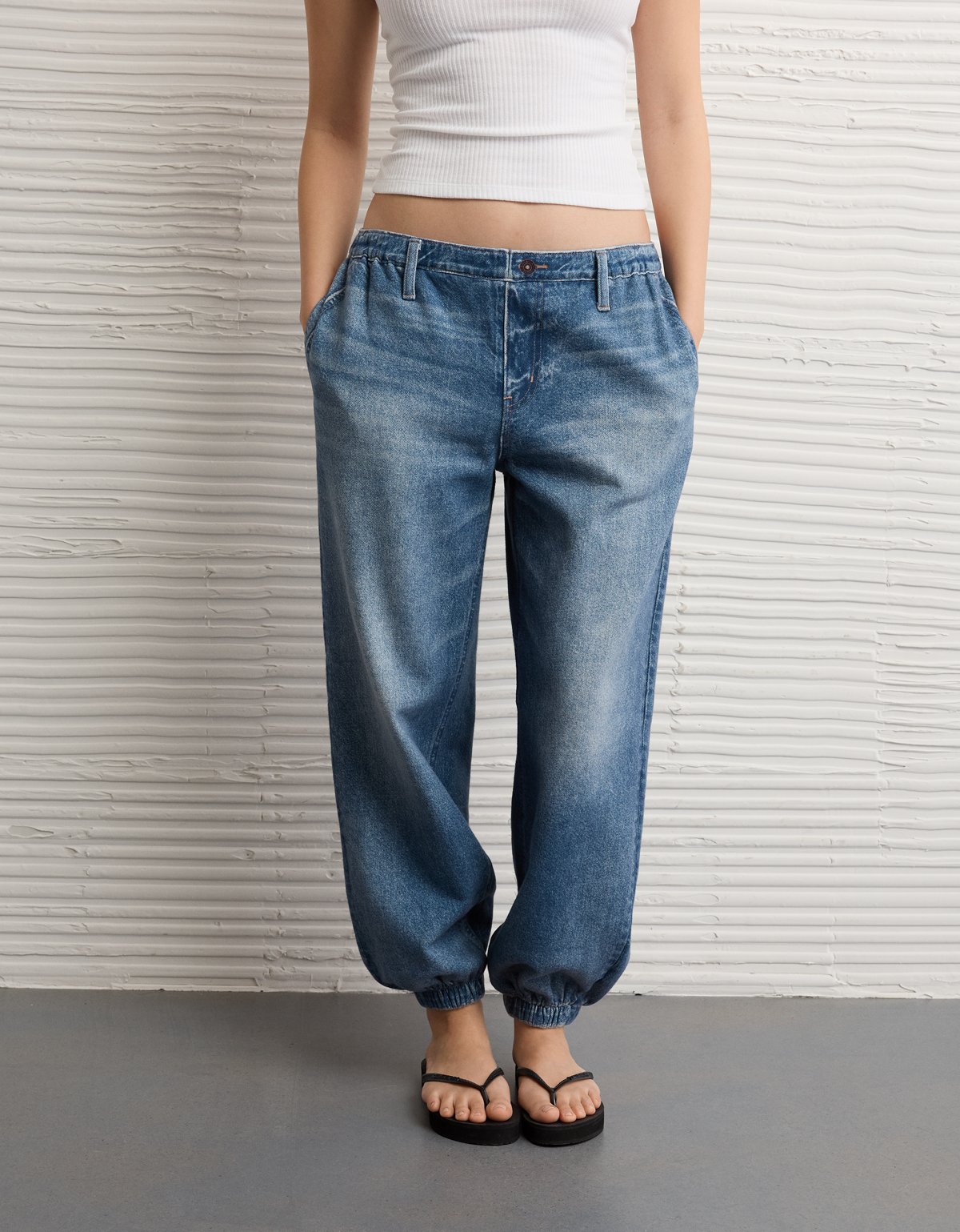 AE High-Waisted Printed Knit Baggy Jogger - image 5