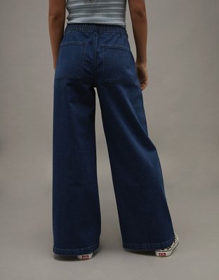 AE Dreamy Drape Strigid Low-Rise Ultra Wide-Leg Jean